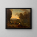 Vermaak aan de rivierkant - Daniel Vertangen — ingelijst kunstwerk aan de muur
