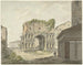 L'arc de Janus quadrifons en een deel van S Giorgio in Velabro in Rome - Daniël Dupré — weergave van het kunstwerk