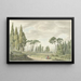 Uitzicht op de terrassen van Villa d'Este in Tivoli - Daniël Dupré — ingelijst kunstwerk aan de muur