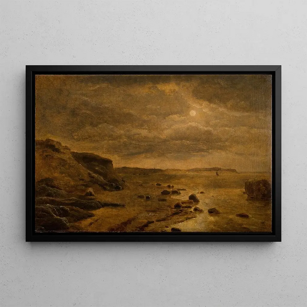 Dankvart Dreyer - Moonlight The west coast of Jutland at Bovbjerg.webp