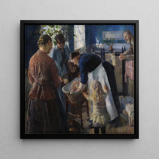 Dans la baignoire - Christian Krohg
