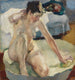 In het badkuip II - Leo Putz — weergave van het kunstwerk