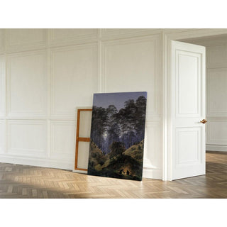 Dans la forêt au clair de lune - Caspar David Friedrich | Reproduction Tableau Décoration murale affiche copie