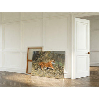 Dans la jungle Tigre - Wilhelm Kuhnert | Reproduction Tableau Décoration murale affiche copie