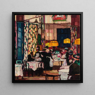Dans la salle de thé - Josse Goossens