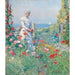 Reproductie van het schilderij in de tuin (Celia Thaxter in haar tuin) - Childe Hassam