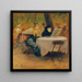 In the garden restaurant - Josef Engelhart — framed artwork on a wall
