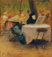 In the garden restaurant - Josef Engelhart — artwork view