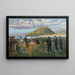 Dans van de Baskische viering dans in El Antiguo, San Sebastián - Darío de Regoyos — ingelijst kunstwerk aan de muur