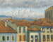 Rentera et les montagnes d'Aya - Darío de Regoyos — weergave van het kunstwerk