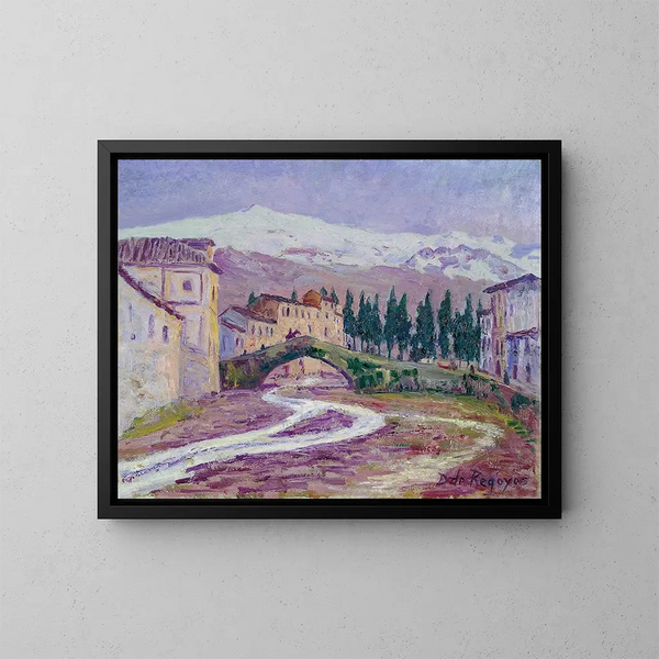 Sierra Nevada - Darío de Regoyos — ingelijst kunstwerk aan de muur