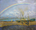 La pluie à la baie de Santoa - Darío de Regoyos — weergave van het kunstwerk
