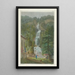 La Cascade du Giessbach - David Alois Schmid — ingelijst kunstwerk aan de muur