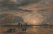Strandscène bij zonsopgang - David Cox — weergave van het kunstwerk