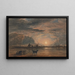 Strandscène bij zonsopgang - David Cox — ingelijst kunstwerk aan de muur