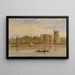 in boot voor het Lambeth-paleis, Londen - David Cox — ingelijst kunstwerk aan de muur
