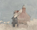 Cottage à Northfleet, Kent - David Cox — weergave van het kunstwerk