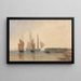 Ingang van de haven van Calais - David Cox — ingelijst kunstwerk aan de muur