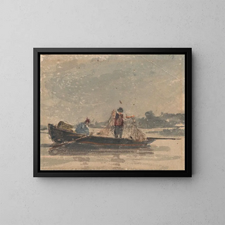 David Cox - Fishermen Drawing a Net.webp