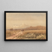 van een ruiter op een pad nabij het kasteel van Bolsover, Derbyshire - David Cox — ingelijst kunstwerk aan de muur