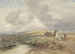 Landschap met reizigers - David Cox — weergave van het kunstwerk
