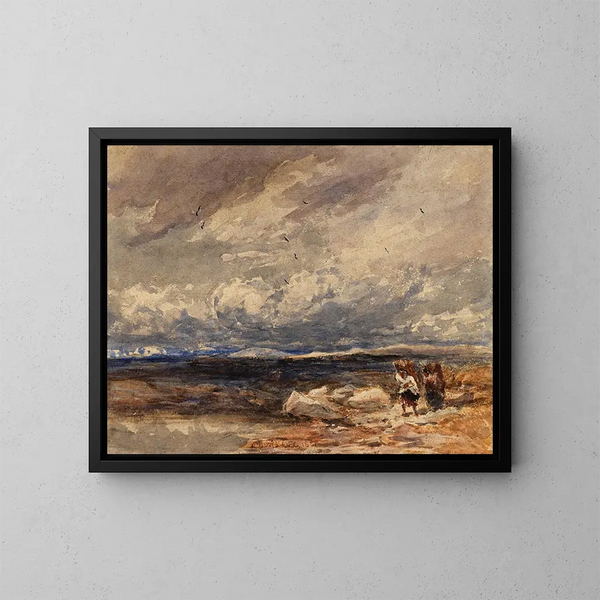 Sur Carrington Moss - David Cox — ingelijst kunstwerk aan de muur
