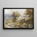 molen aan het water, noord van Wales - David Cox — ingelijst kunstwerk aan de muur