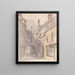 Place Saint-Barthélemy Rouen - David Cox — ingelijst kunstwerk aan de muur