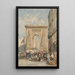 Reproductie van het schilderij Porte Saint-Denis Parijs - David Cox