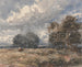 dat het kudde bewaart op winderige dag - David Cox — weergave van het kunstwerk