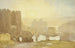 Zonsopgang over het kasteel van Conway - David Cox — weergave van het kunstwerk