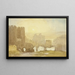 Zonsopgang over het kasteel van Conway - David Cox — ingelijst kunstwerk aan de muur