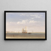 van een handelschip dat voor de kust is gestrand - David Cox Jnr — ingelijst kunstwerk aan de muur