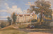 Groep zittend in het park van een groot huis - David Cox Jnr — weergave van het kunstwerk