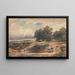 Landschap met mannen die zand zeven - David Cox Jnr — ingelijst kunstwerk aan de muur