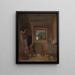 De beeldhouwer Jens Adolph Jerichau in zijn atelier in Rome - David Jacobsen — ingelijst kunstwerk aan de muur