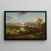 View of New Windsor, Hudson River - David Johnson — framed artwork on a wall