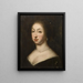 Hedvig Eleonora 1636-1715 Princess of Holstein-Gottorp Queen of Sweden - David Klöcker Ehrenstrahl — framed artwork on a wall