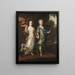 Charles XII (1682-1718), King of Sweden, and Hedvig Sofia (1681-1708), Princess of Sweden - David Klöcker Ehrenstrahl — framed artwork on a wall