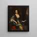 Queen Ulrika Eleonora the Elder - David Klöcker Ehrenstrahl — framed artwork on a wall