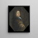 Self-portrait - David Klöcker Ehrenstrahl — framed artwork on a wall