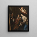 Self-portrait with allegories - David Klöcker Ehrenstrahl — framed artwork on a wall