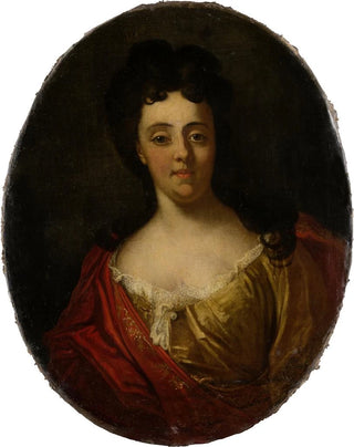Portret van Sophie Magdalena von Holzhausen - David Leclerc — weergave van het kunstwerk