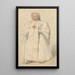 Een Dame van Picpus - David Roberts — ingelijst kunstwerk aan de muur