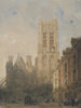 Kerk van Saint-Jacques in Dieppe - David Roberts — weergave van het kunstwerk