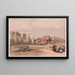 Fragment van de grote colossen in het Memnonium, Thebe - David Roberts — ingelijst kunstwerk aan de muur