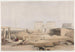 Groot kunstdruk van de grote benadering van de tempel van Philae, Nubië - David Roberts — weergave van het kunstwerk