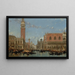 Place Saint-Marc vanaf het kanaal Venise - David Roberts — ingelijst kunstwerk aan de muur
