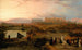 Ruïnes van de grote tempel van Karnak bij zonsondergang - David Roberts — weergave van het kunstwerk