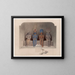 van het tempelheiligdom van Abu Simbel in Nubië - David Roberts — ingelijst kunstwerk aan de muur